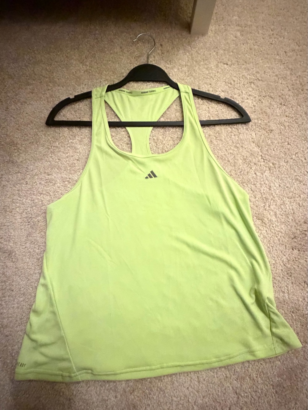 Adidas Women’s HIIT Racerback Training Tank Top – Lime Green – Size S – NWT
